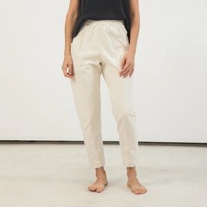 Elizabeth Suzann | Clyde Workpants in Ivory Cotton Twill | size 14-T